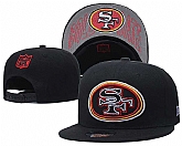 49ers Team Logo Black Adjustable Hat GS,baseball caps,new era cap wholesale,wholesale hats